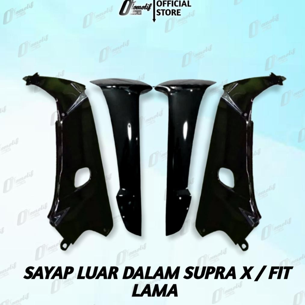 Sayap Body Depan Sayap Luar Sayap Dalem Supra x 100 Supra Fit lama Hitam 2-2005