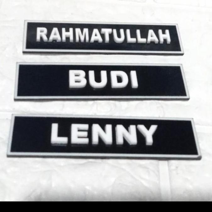 

READY name tag / nama dada / papan nama / nama timbul NEW