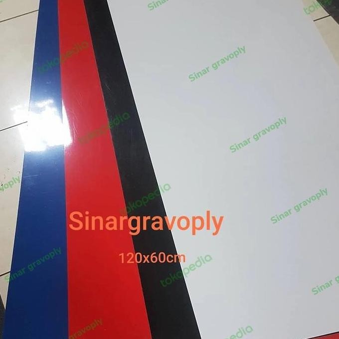 

READY Gravoply bahan gravir name tag dll 120x60cm tebal 1.5 ml NEW