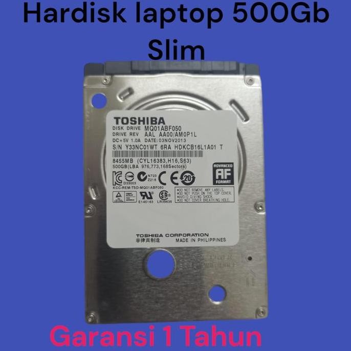 NEW Hardisk laptop 500gb toshiba sata