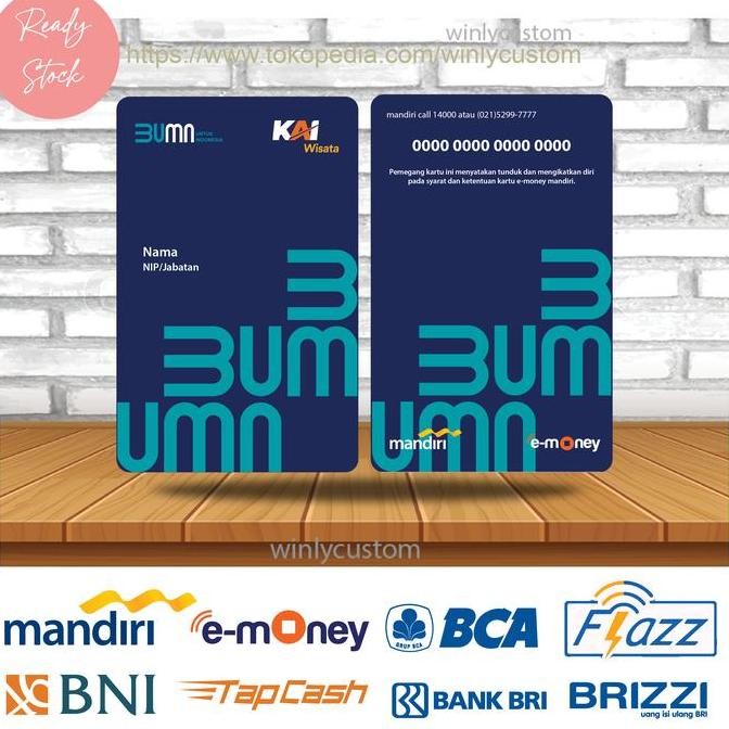 

READY KARTU EMONEY MANDIRI BCA BNI BRI ID CARD KAI WISATA NEW BUMN - 2 SISI NEW