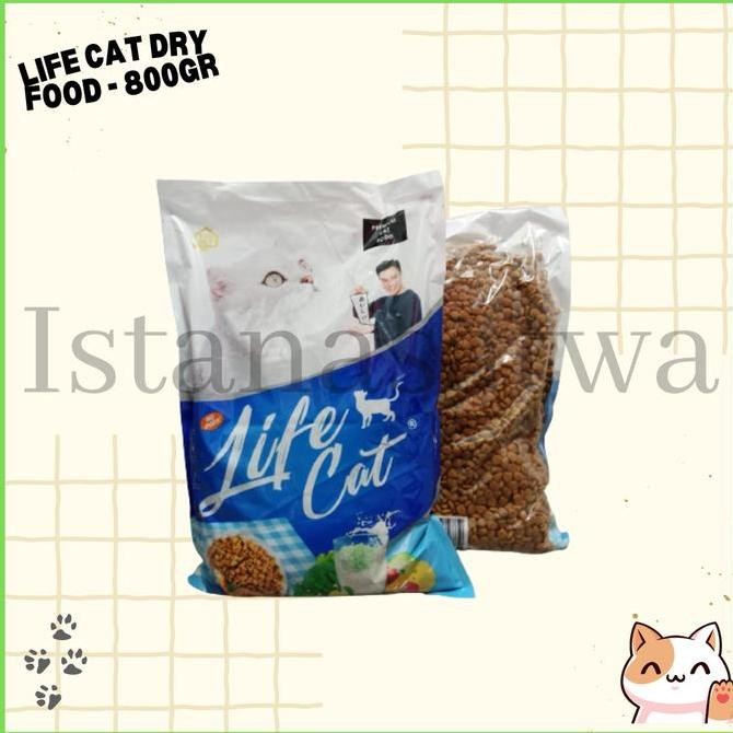 LIFE CAT 800gr Cat Food-Dry Food Makanan Kering Kucing Kitten Adult