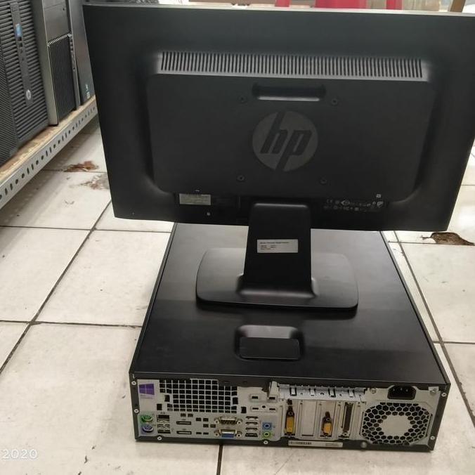 Pc Hp Desktop 800 G1 I5 Gen4 8Gb 500Gb Plus Led Hp 19 Inch Second New Stok