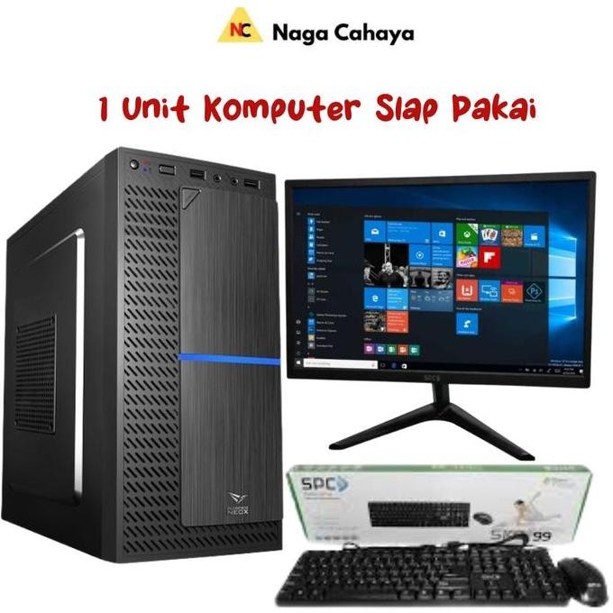 Komputer Rakitan Full Set, I5/2400, Ram 4Gb, Ssd 256, Monitor New Stok