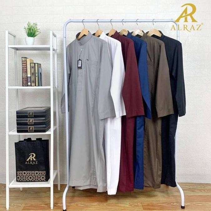 baru  GAMIS / JUBAH ALRAZ POLOS KATUN PREMIUM model seperti al haramain
