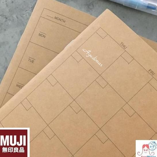 

READY MUJI - Monthly / Weekly Notebook A5 - Planner - Agenda NEW
