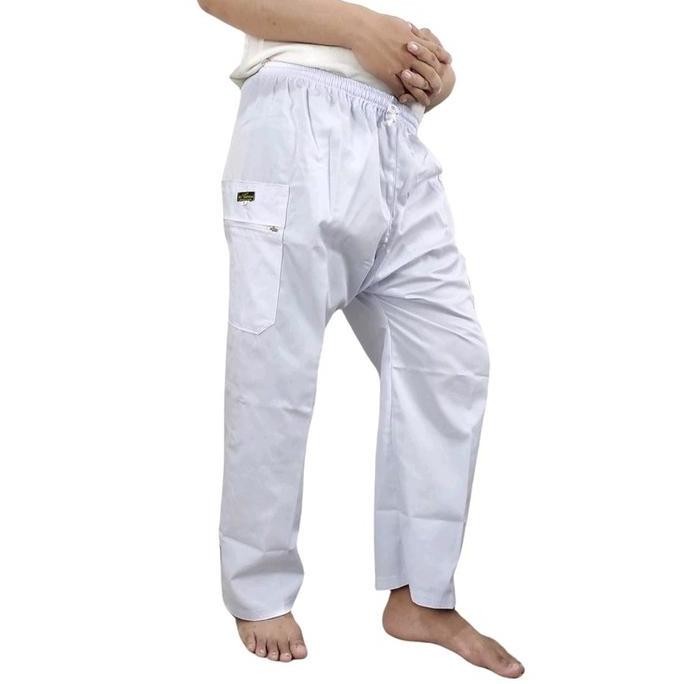 baru  Celana Panjang Pangsi Sirwal Sholat Shalat Jumat Umroh Pria Dewasa Muslim KATUN DRILL PREMIUM 