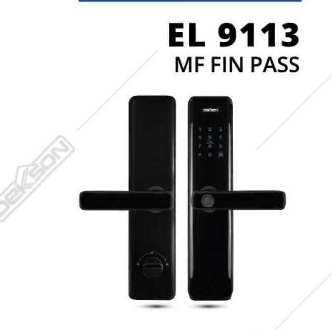 Electronic Lock Dekkson El 9113 Mf Fin Pass Black (Right & Left)/ Smart Lock/ Smart Home/Kunci Digit