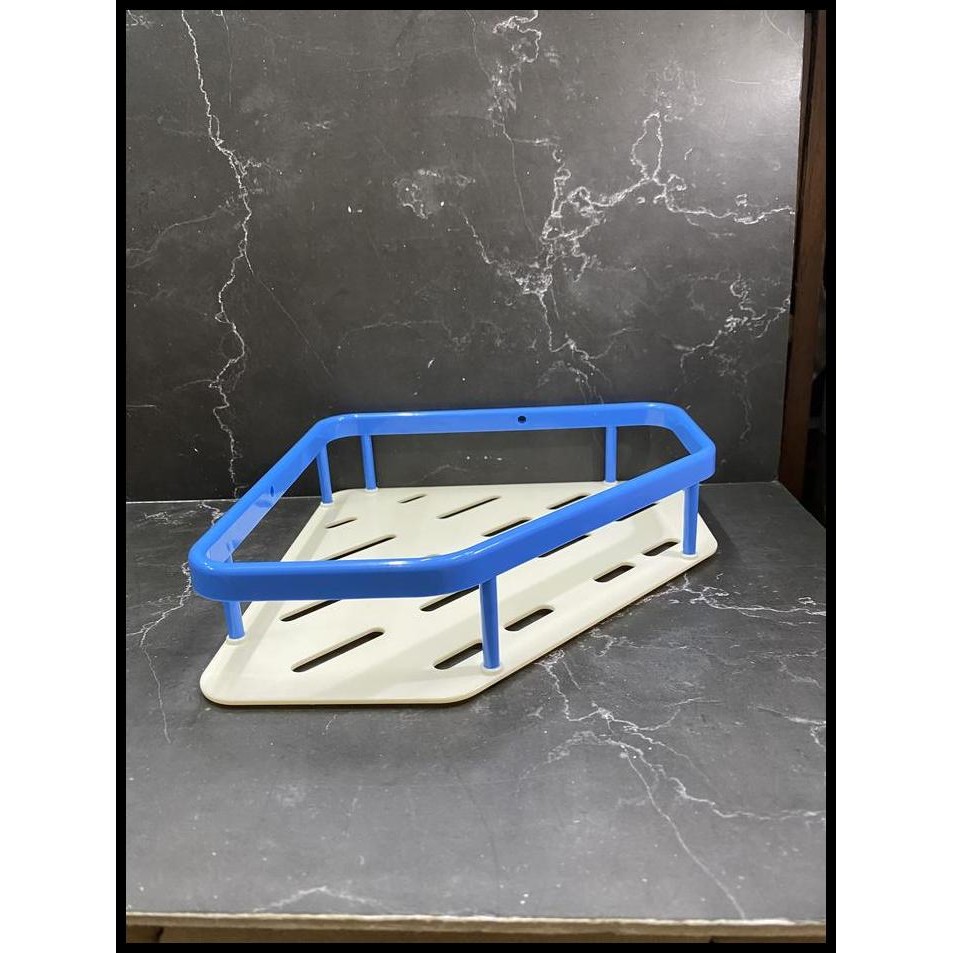 Rak shampo sudut plastik / tempat sabun plastik