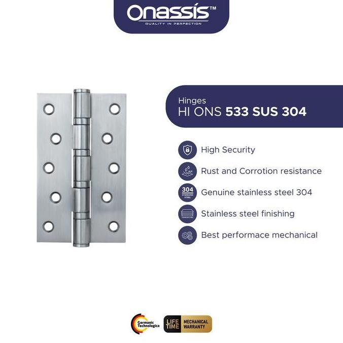 Engsel Pintu Onassis 533-4Bb Sus 304 Ss