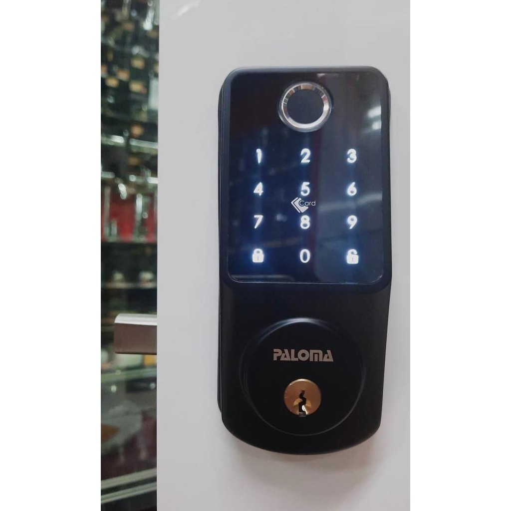 Smart Lock Door Paloma Dlp 4121 Black Digital Lock Dead Bolt Pintu