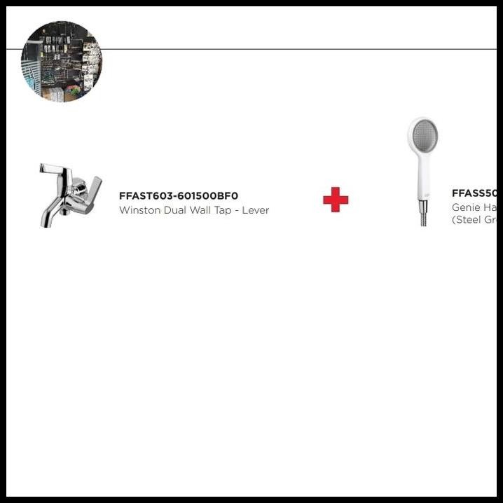 Shower set American Standard + Kran Cabang