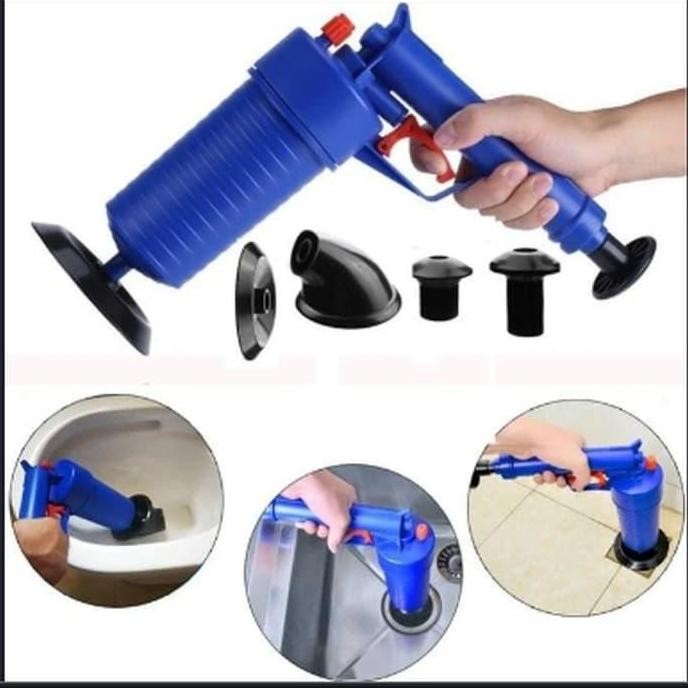 High Pressure Air Drain Blaster Pump Plunger Sink Clog Remover Cleaner
