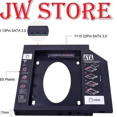 Diskon Universal SATA 3.0 2nd HDD Caddy 12.7mm jwel33 Ayo Order