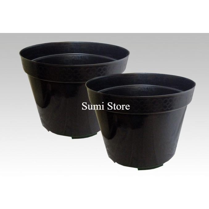 Pot Bunga Hitam 50 Cm / Pot Jumbo 50 Cm Hitam Trending