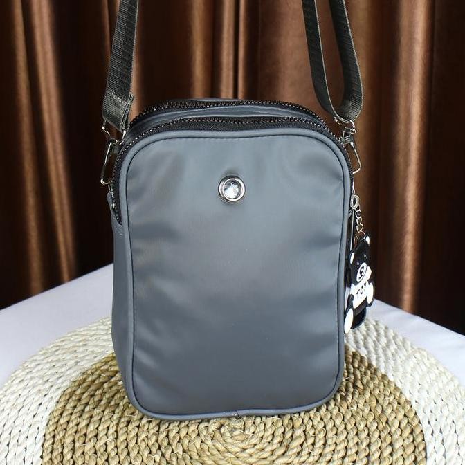 baru TUAH SLIMBAGS HARGA GROSIR / SL Chibao Pouch HP 2 Ruang New Bordir Series IW - 0117 /Slingphone