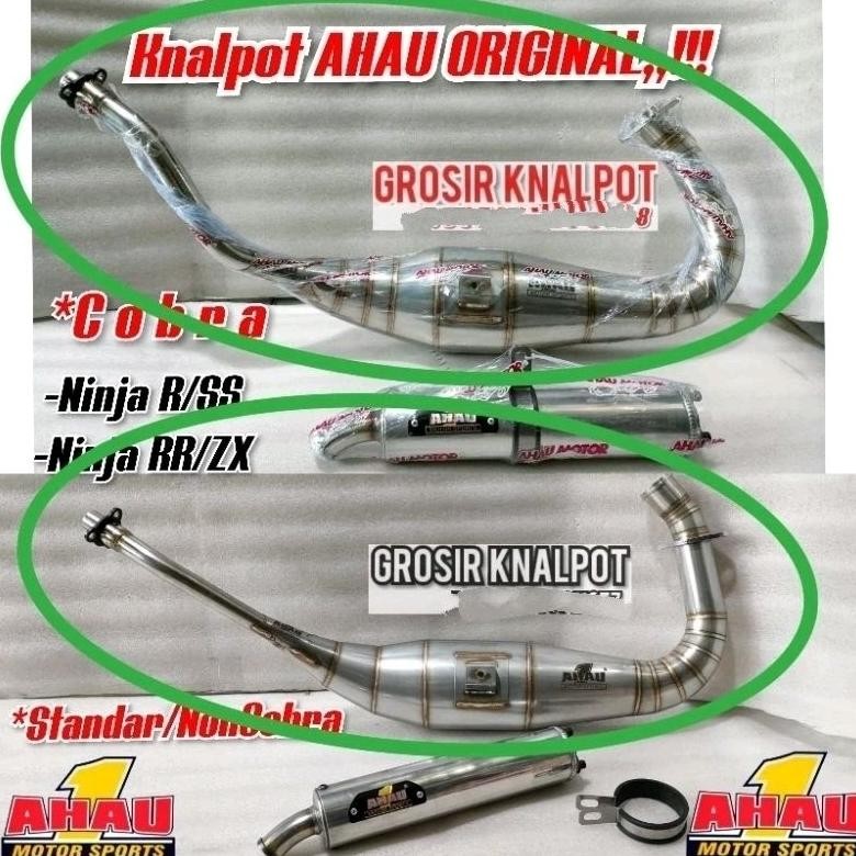 Premium Perut Chamber Knalpot AHAU Ahau1 ORIGINAL Stainles C 41 40 L 39 Model Cobra & NonCobra stand