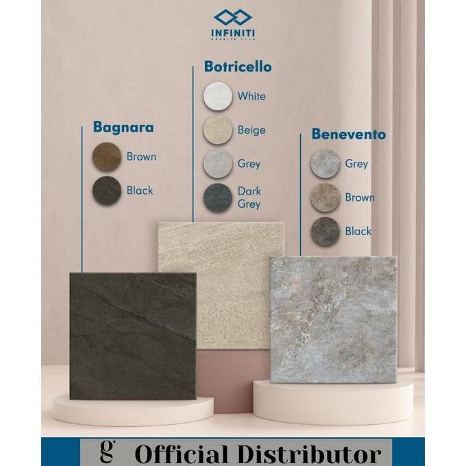 Benevento Grey Infiniti | 80x80 | Matt | Infiniti Granite Tile