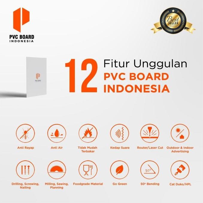 PVC Board Lembaran 9mm