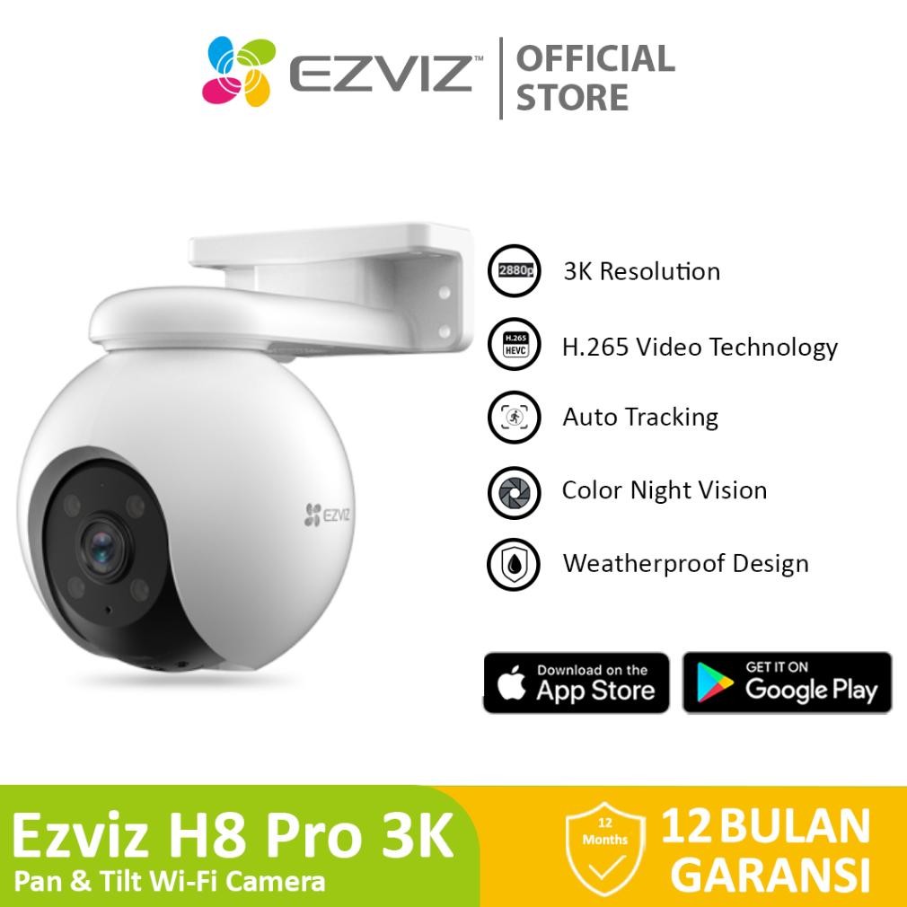 NEW Ezviz H8 Pro 5MP 3K Wifi IP Cam Smart CCTV Outdoor Pan & Tilt [terbaik][terlaris]