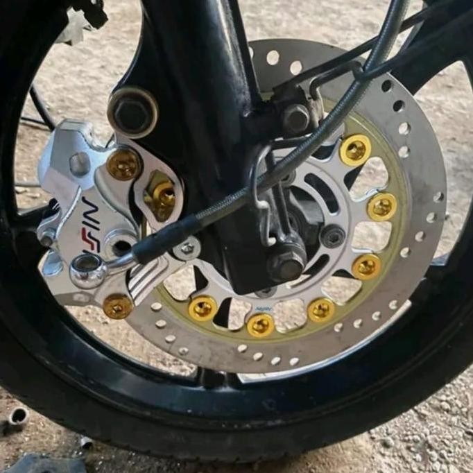 Budi Santoko - Bracket Kaliper 2 Piston Disc 220Mm Mio Sporty Breket Disc Mio Sporty