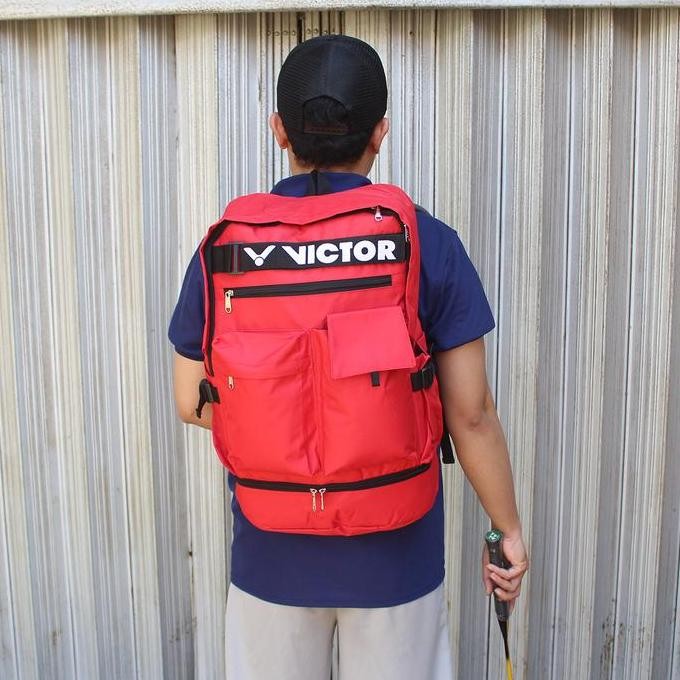 Tas Raket Victor Badminton Model Ransel Lapis Thermo Tas  Badminton Promo
