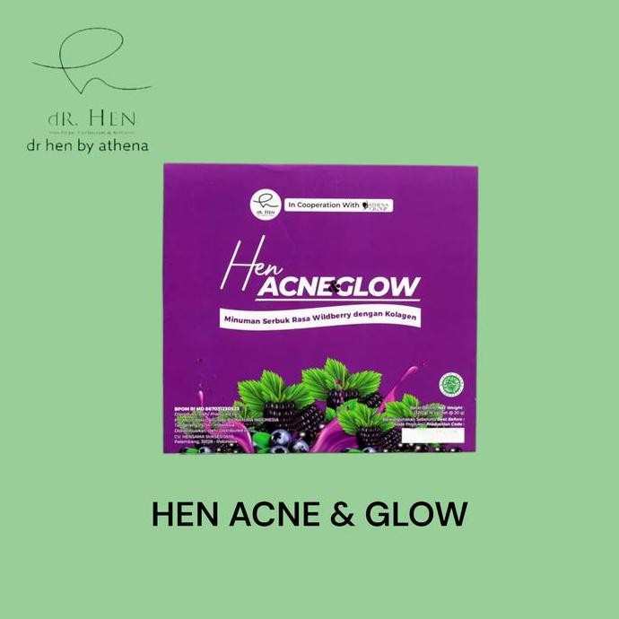 dr hen acne and glow | serbuk kolagen dr hen