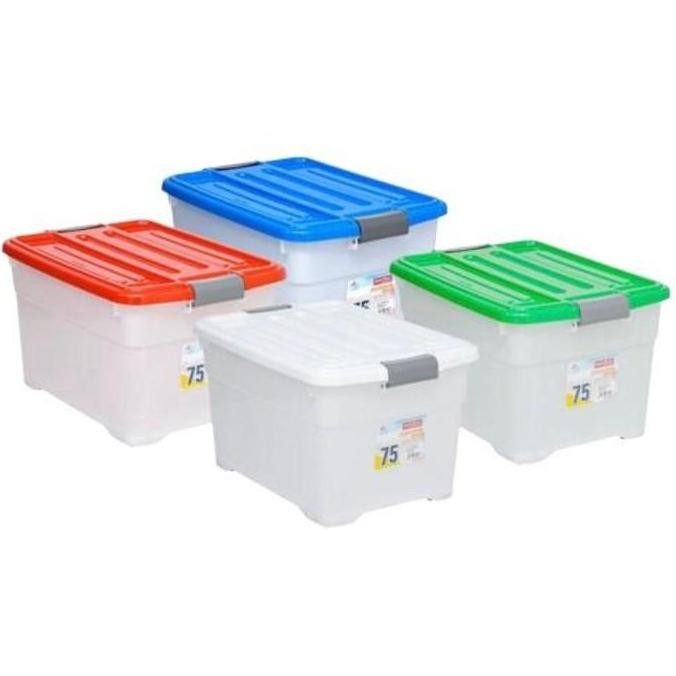 Terbaru Basichome By Lionstar Cb 75 Liter Container Box Astoria Cb75 Kotak Penyimpanan Storage Box M