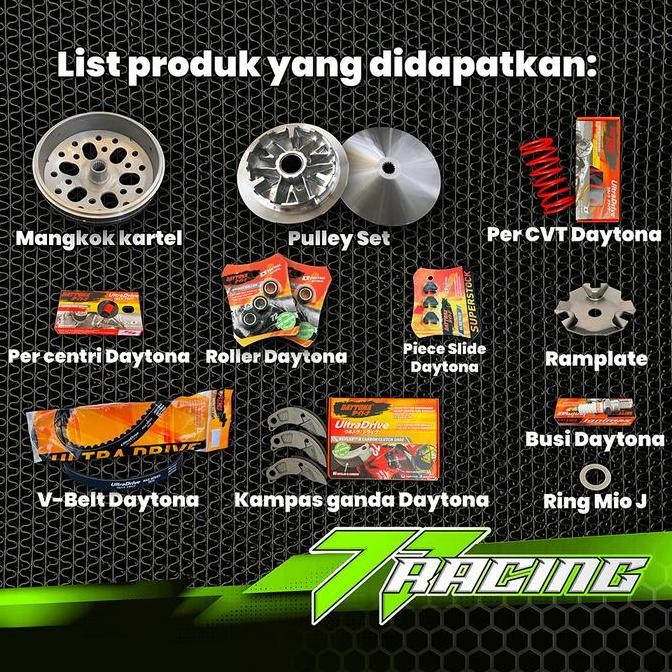 Paket Full Upgrade Cvt Daytona,  Beat Fi Stater Kasar-Scoopy Fi Stater Kasar, Beat Karbu-Scoopy Karb