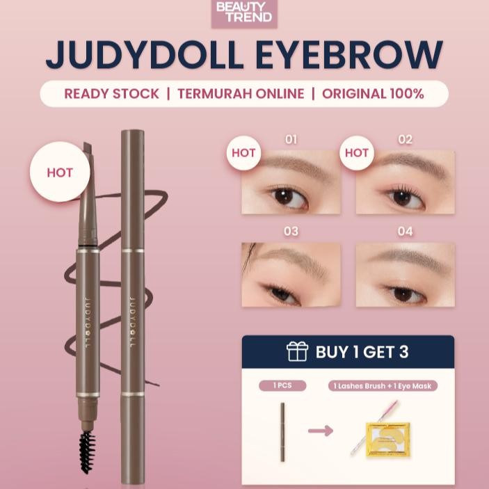 Ready Judydoll Eyebrow Judydoll Longlasting Eyebrow Pen Judydoll Pensil Alis Wateroof