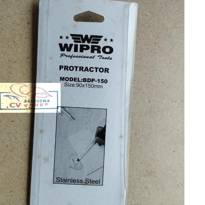 

Wipro Busur Derajat 6" Bdp-150 Protractor / Alat Ukur Sudut Penggaris