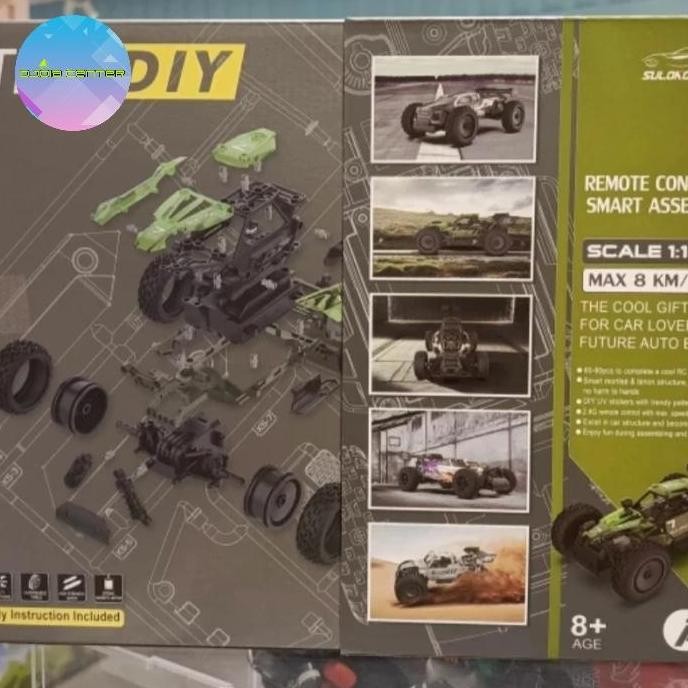Mainan STEM DIY Sulong 1:18 Puzzle RC OffRoad Vehicle SL 00001
