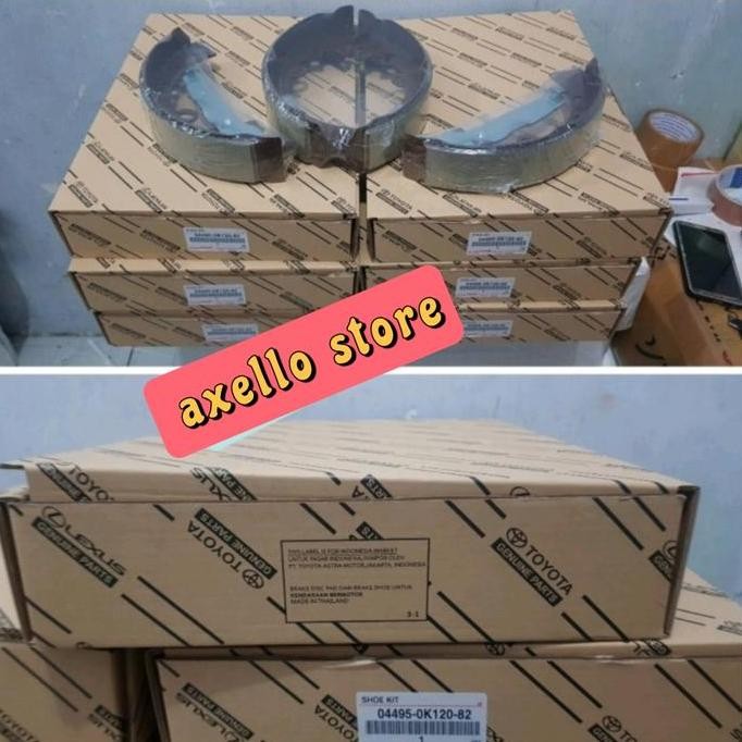 Kampas rem belakang Hilux diesel Fortuner diesel brake shoe diesel