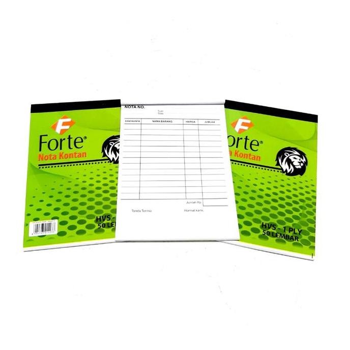 

Up Harga Grosir (1Buku ) Buku Nota Kontan Forte Hvs-1 Ply 50Lbr