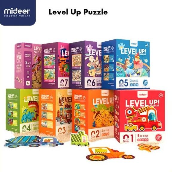 Mideer Level Up Puzzle Level 8 Mainan Edukasi Anak