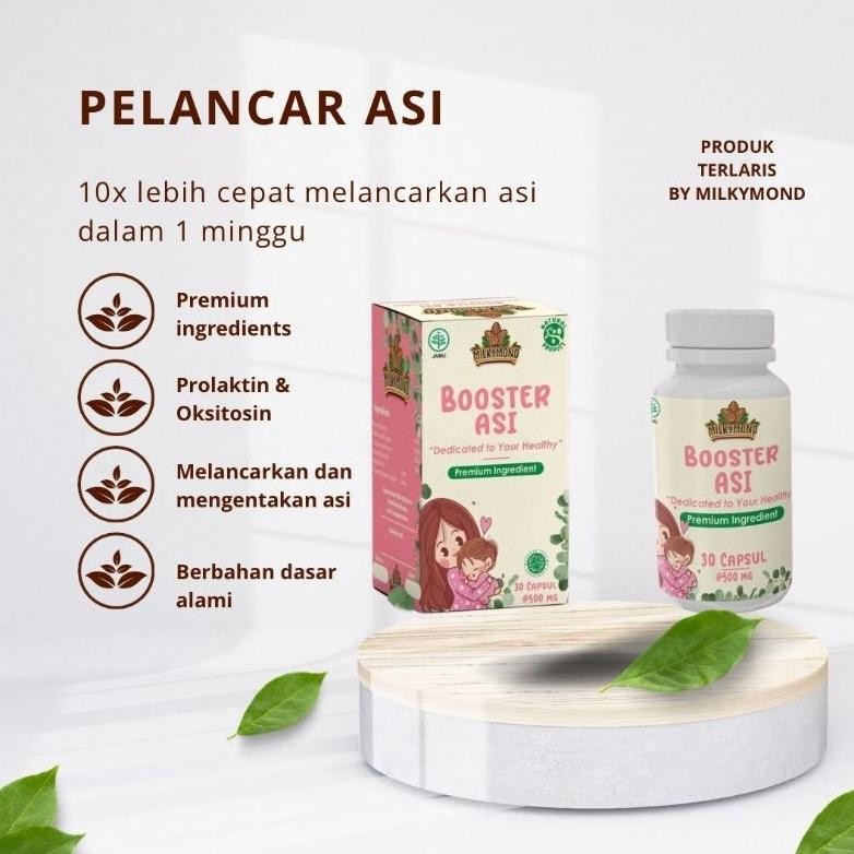 Pelancar Asi Booster Milkymond Habbatussauda | Soya | Kelor | Katuk | Fenugreek Ibu Hamil & Menyusui