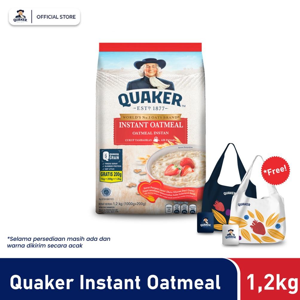 

Quaker Instant Oatmeal 1200 Gr Tinggi Serat