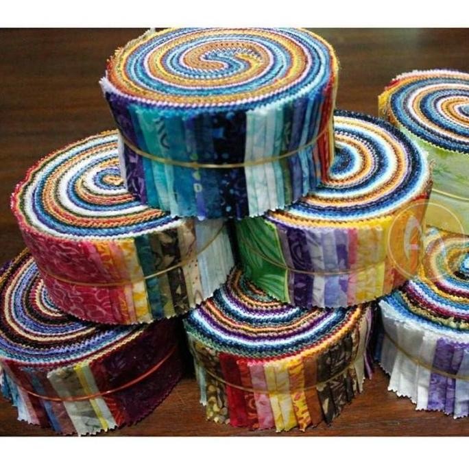 Baru Quilting Jelly Roll Patchwork Quilt Perca Batik Am