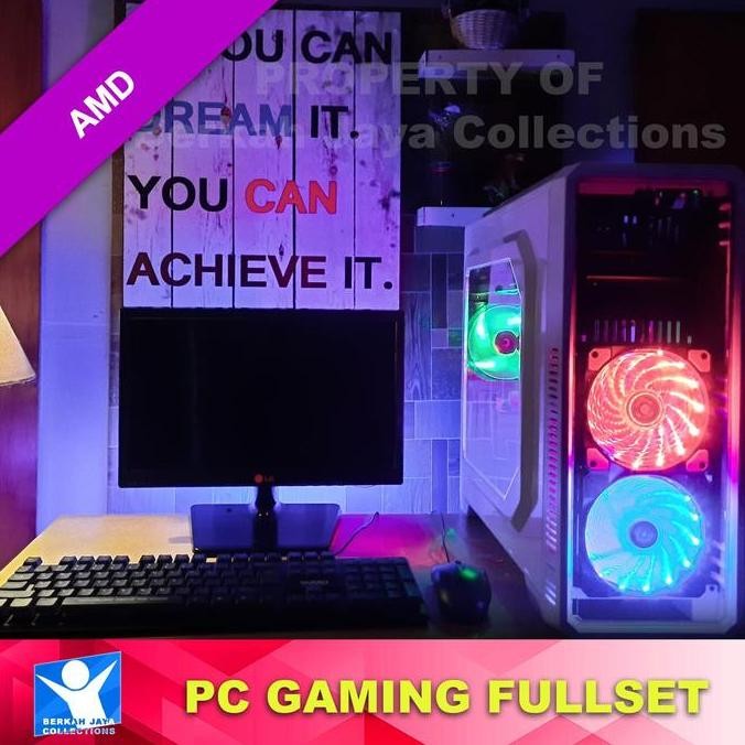 NEW CPU KOMPUTER GAMING AMD ATHLON II & MONITOR 16 INC PAKET MURAH FULLSET ORI