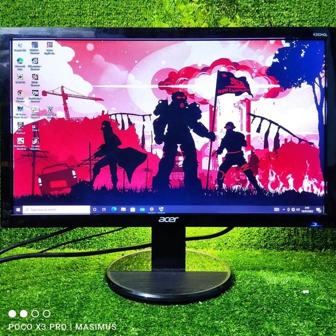 NEW LED MONITOR KOMPUTER ACER 20INCH WIDE K202HQL ORI