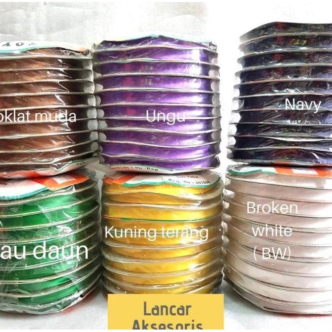 

Pita Bisban Ps Satin isi 36 yard / Satin Bias Tape per 1 pack isi 10 Roll