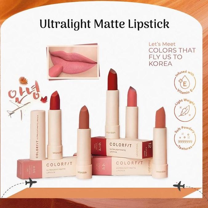 Wardah Crfit Ultralight Matte Lipstick | Lipstik | BPOM | ORIGINAL