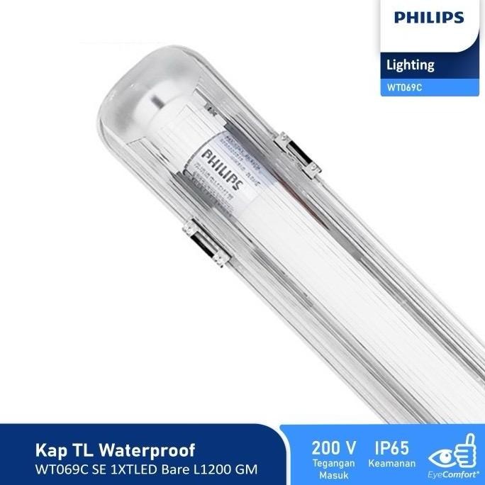 PHILIPS Kap Lampu WT069C TCW060 TL WATERPROOF 1x36W 120CM LED 1x16W