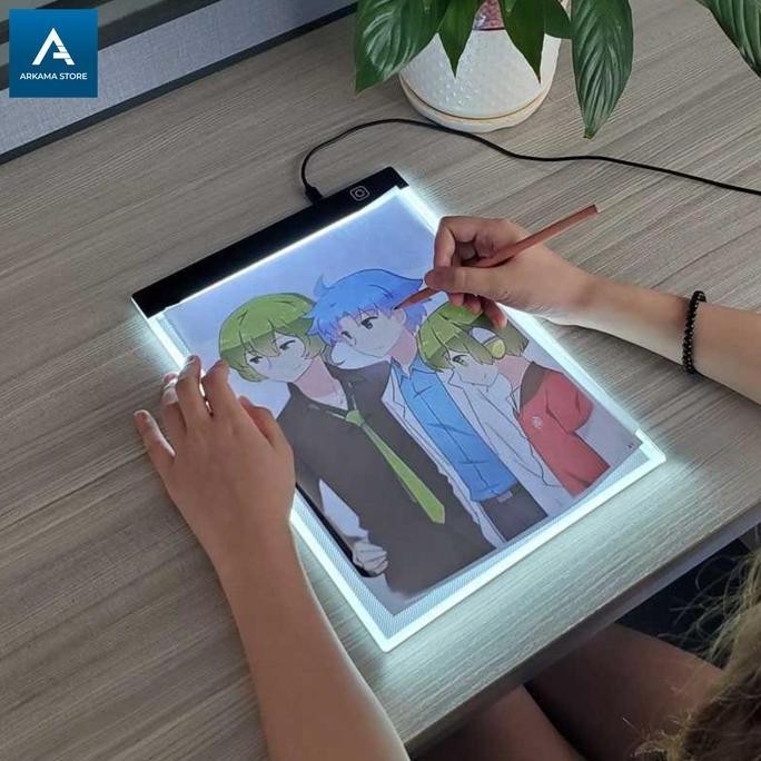

Papan Jiplak Gambar Pad Drawing Tracing Board Led With Dot Scale