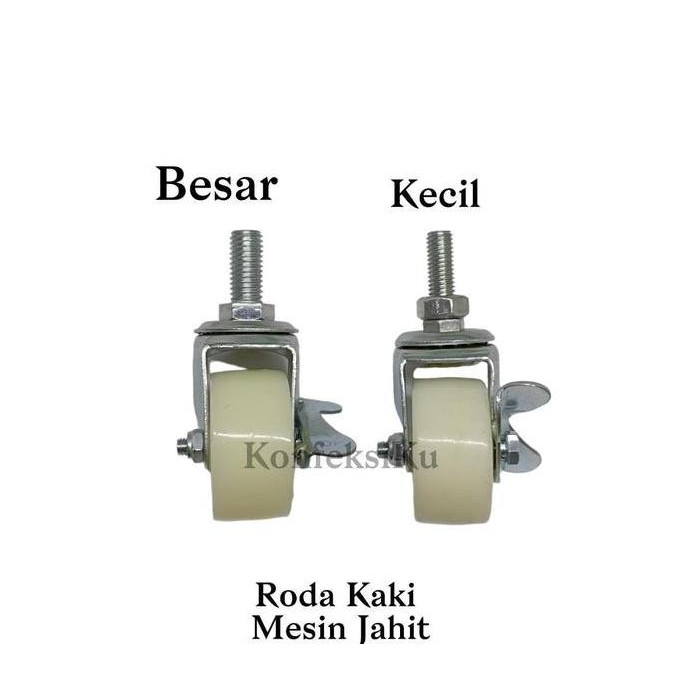 Roda Kaki Mesin Jahit Industrial at Kecil Besar / Roda Mesin Jahit