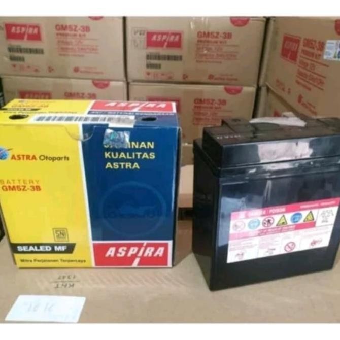 Aki Motor Yamaha Mio Sporty - Smile Aspira Gs Astra Gm5Z3B Mf Original