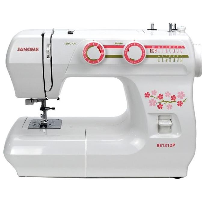 Mesin Jahit JANOME RE 1312P / RE1312P Portable Multifungsi