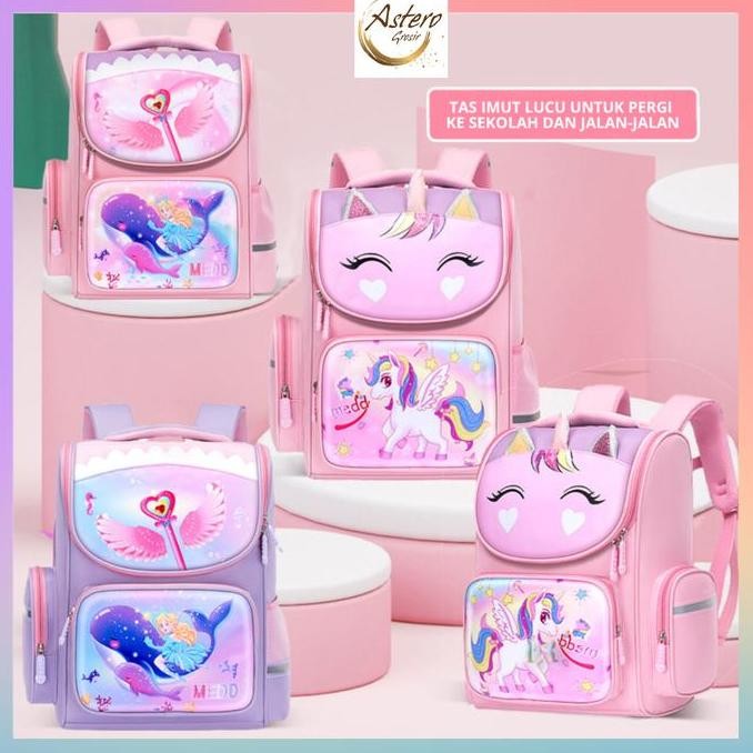 

Diskon Tas Ransel Sekolah 3D Glitter Anak Tk Sd Waterproof Fashion Premium Import Unicorn Whale Princess