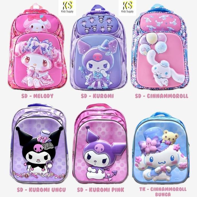 

Spesial Tas Ransel Sanrio Anak Tk Sd Anak Perempuan Ransel Sekolah Anak Kuromi