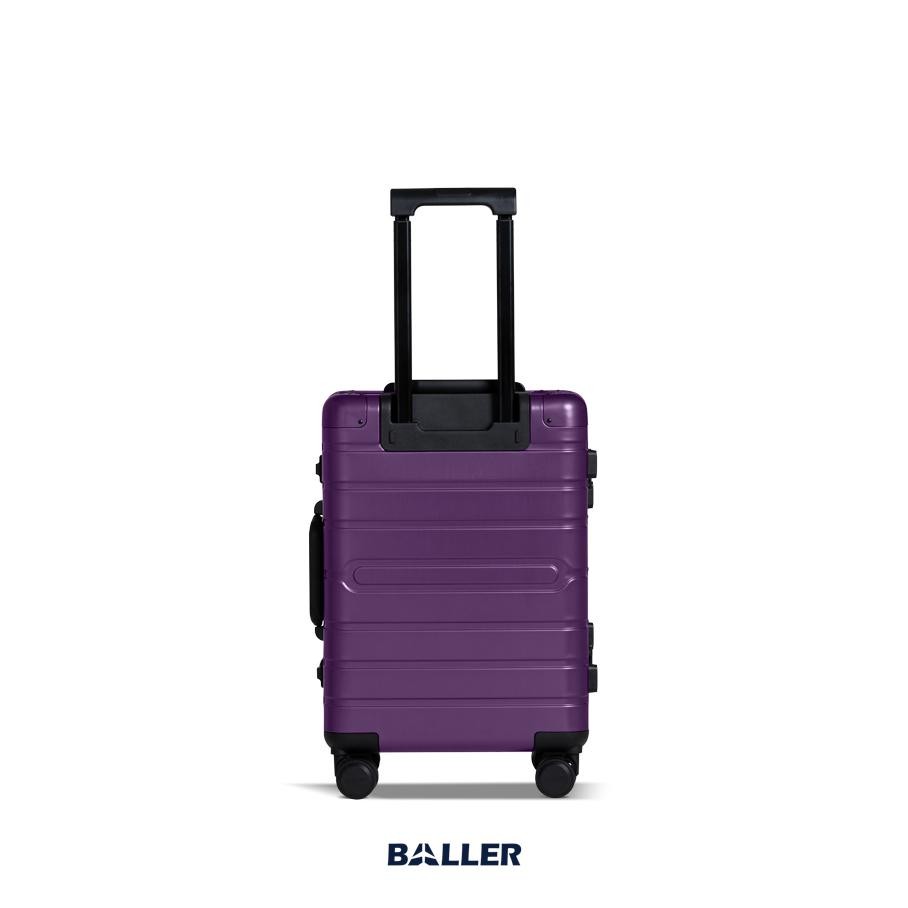 Gbs Baller Koper Aluminium Carry On 20 Inch Metallic Purple - Koper Kabin Kecil Travelling Dual Tsa 